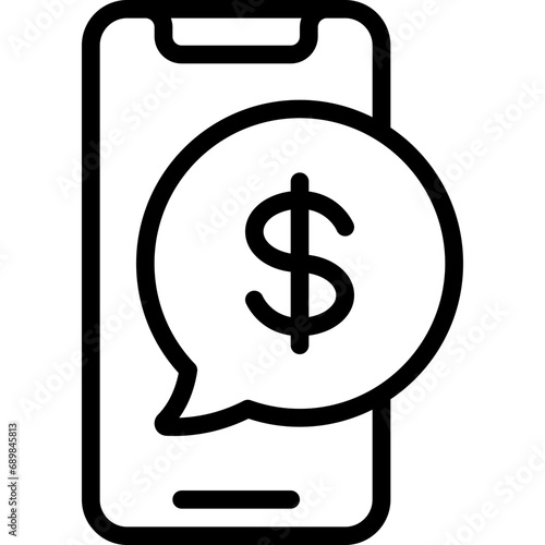 Money Message Mobile Icon