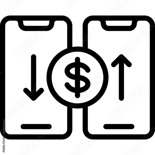 Mobile Money Transfer Icon