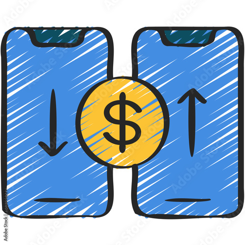 Mobile Money Transfer Icon