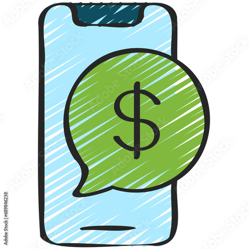 Money Message Mobile Icon