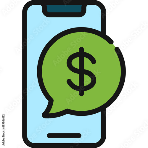Money Message Mobile Icon