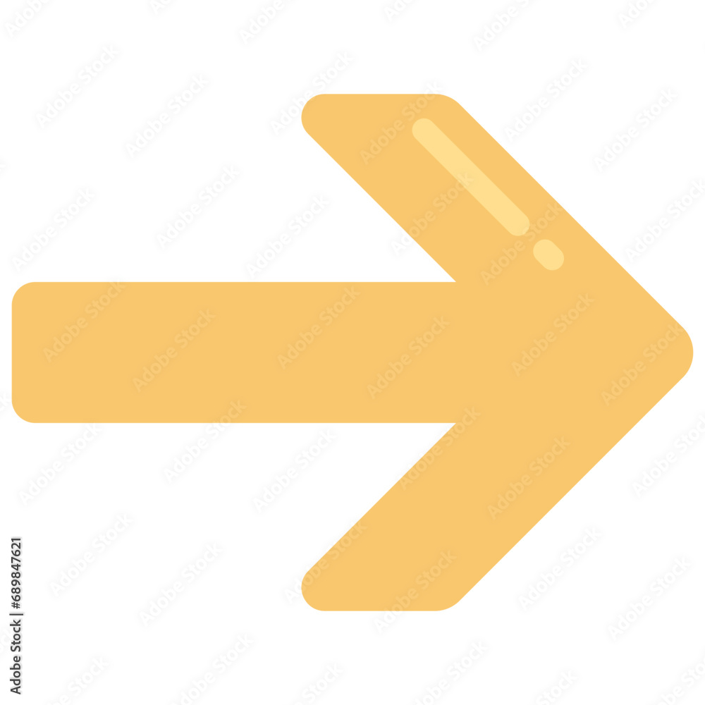 Round Sharp Right Arrow Icon