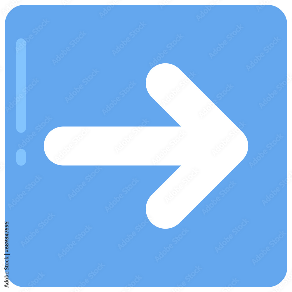 Rounded Right Arrow Square Icon Rounded Right Arrow Square Icon