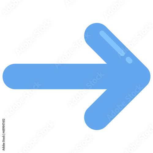 Rounded Thick right Arrow Icon