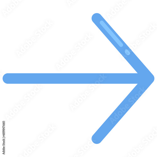 Thin Right Arrow Icon