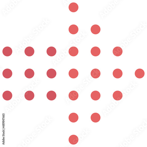 Three Layers Dots Arrow Icon
