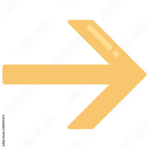 Sharp Right Arrow Icon