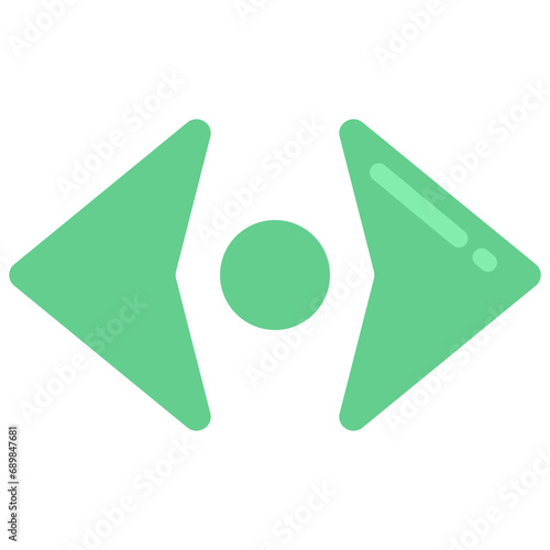 Two Arrows Around Circle Icon