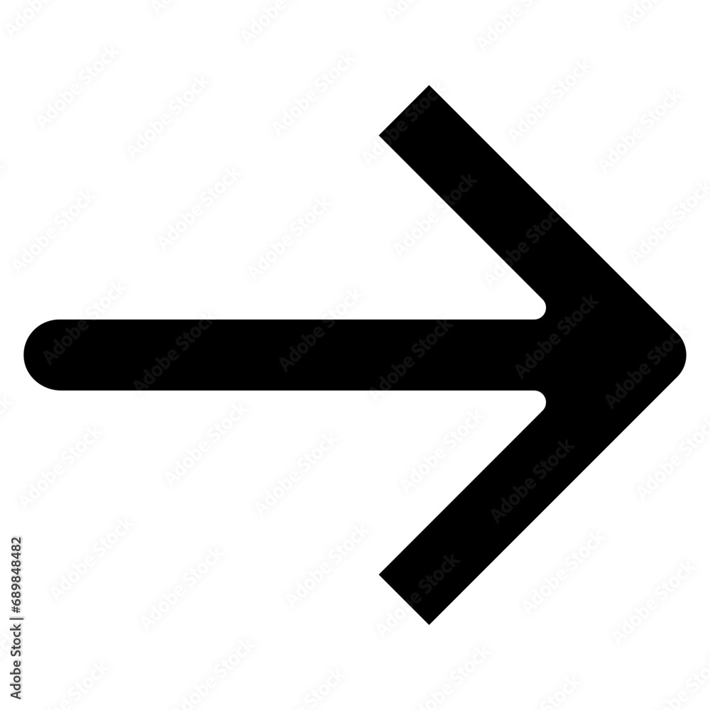 Sharp And Round Arrow Icon Sharp And Round Arrow Icon
