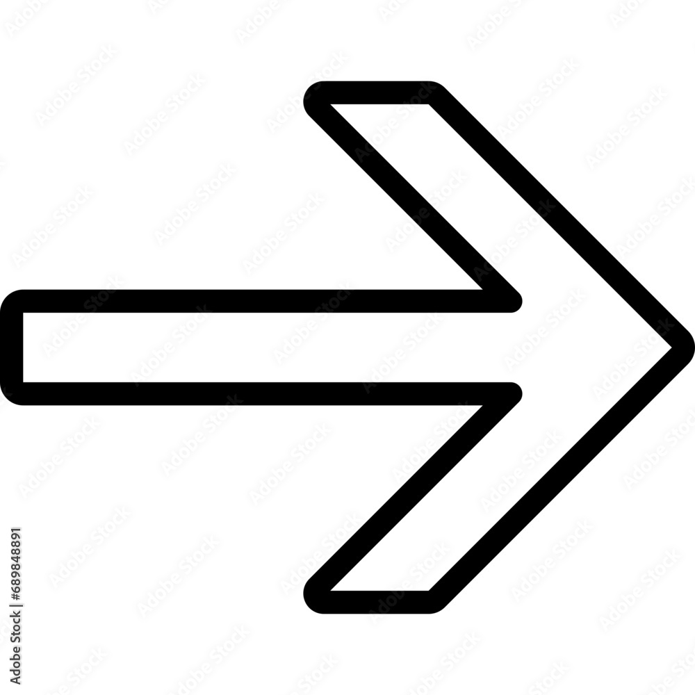 Sharp Right Arrow Icon Sharp Right Arrow Icon