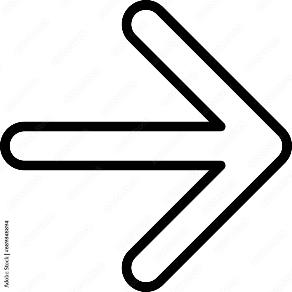 Rounded Right Arrow Icon Rounded Right Arrow Icon