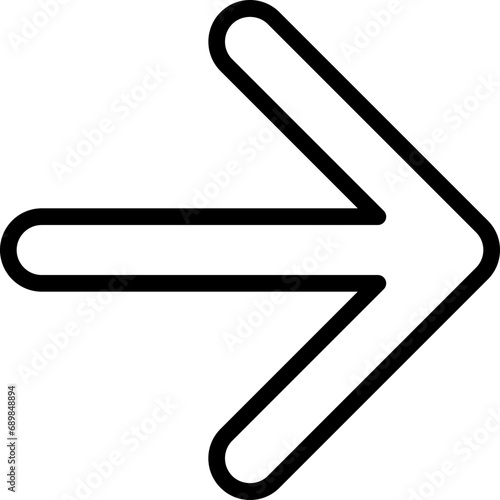 Rounded Right Arrow Icon