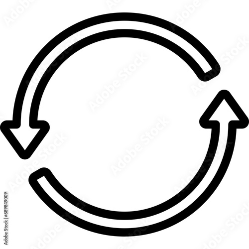 Two Cycle Arrows Icon