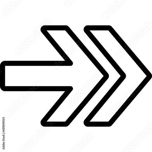 Right Double Arrow Icon