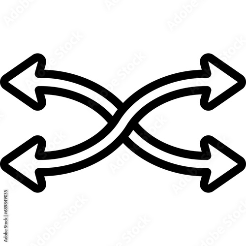 Shuffle Arrows Icon
