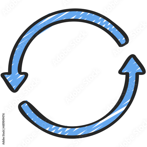 Two Cycle Arrows Icon