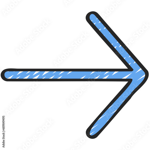Thin Right Arrow Icon