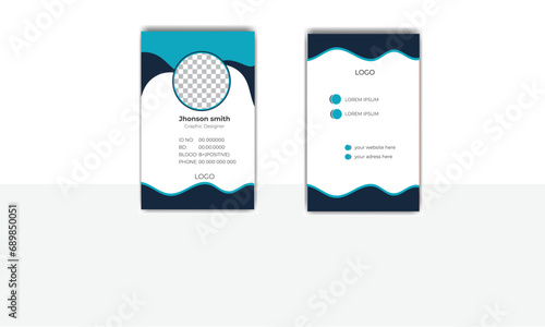 Corporate identity card design template  Office ID card  for your employees