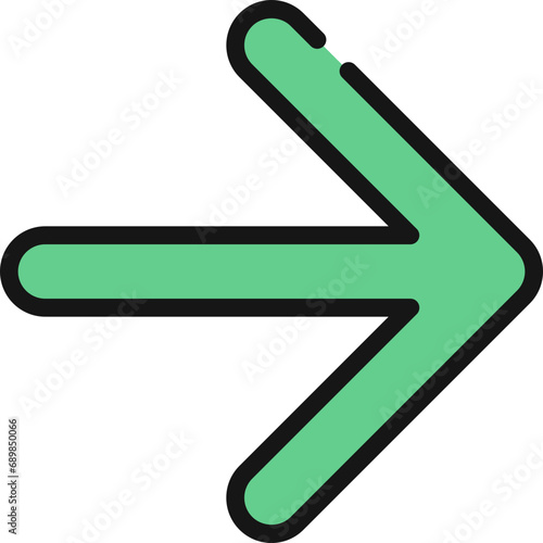 Rounded Right Arrow Icon