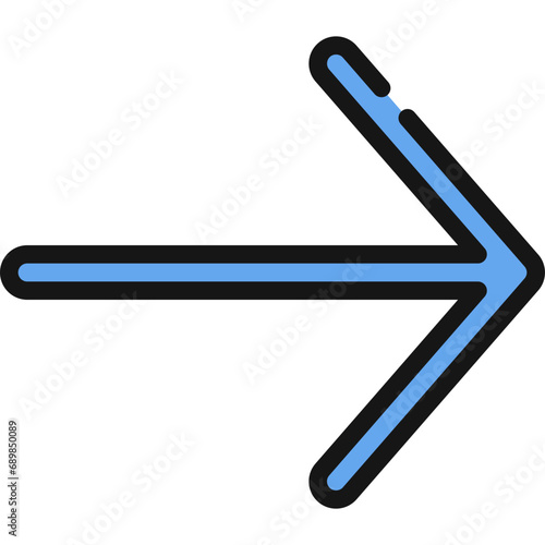 Thin Right Arrow Icon