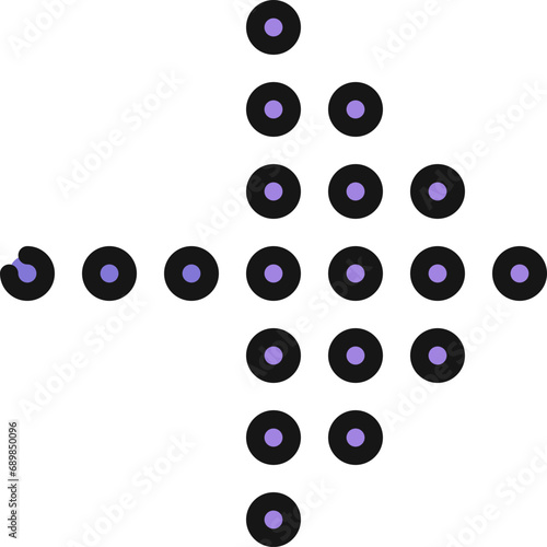 Dots Line Arrow Icon