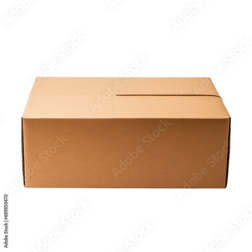 Cardboard box isolated on transparent