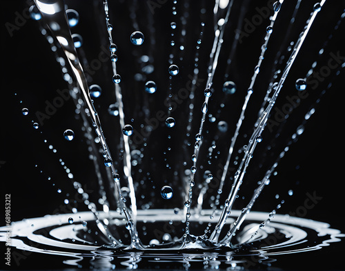 Capturing the Graceful Dance of Water Droplets in High-Speed Splendor