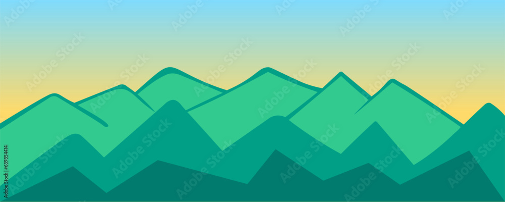 simple landscape in vector.atmospheric view in flat style.template for background wallpaper banner simple landscape in vector.atmospheric view in flat style.template for background wallpaper banner