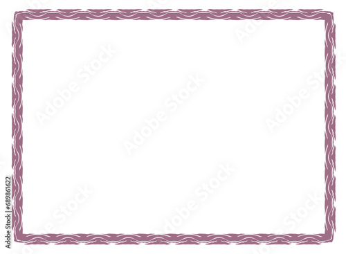 purple violet frame with ornament vector illustration	
