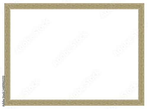 Vintage wooden frame with ornament vector illustration	
