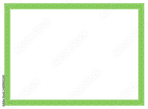 green frame with ornament vector illustration	
