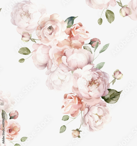 Rosas / fondo floreado / elegante photo