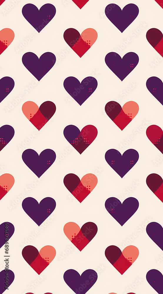 seamless pattern with hearts seamless pattern with hearts