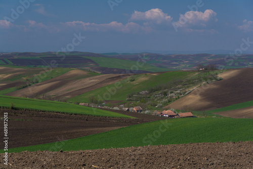 landscape in the country side Transilvania Romania