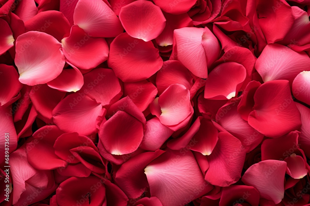 Valentine's Day or Birthday or Mother's Day concept, background of red rose petals Valentine's Day or Birthday or Mother's Day concept, background of red rose petals