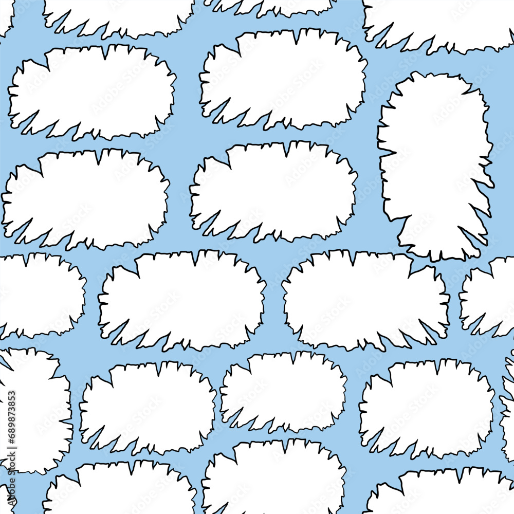 seamless pattern with old white paper in vector in flat cartoon.sheet of paper with torn edges.template for text image background banner