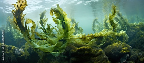 Holdfast of kelp in England photo