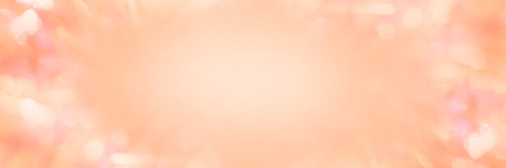 Crédence de cuisine Pantone 2024 Peach Fuzz Guirlande pêche floue ambiance Noël  © Natali
