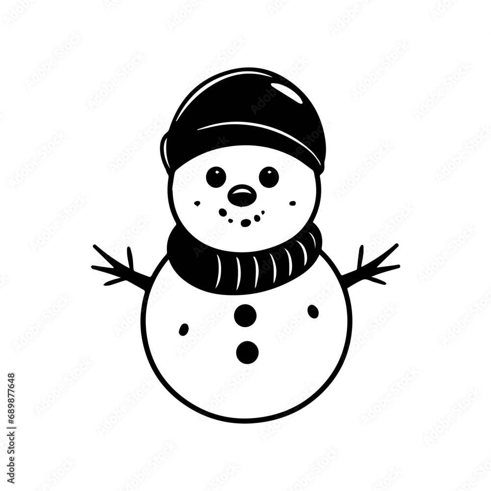 snowman icon. Vector concept illustration for design. snowman icon. Vector concept illustration for design.
