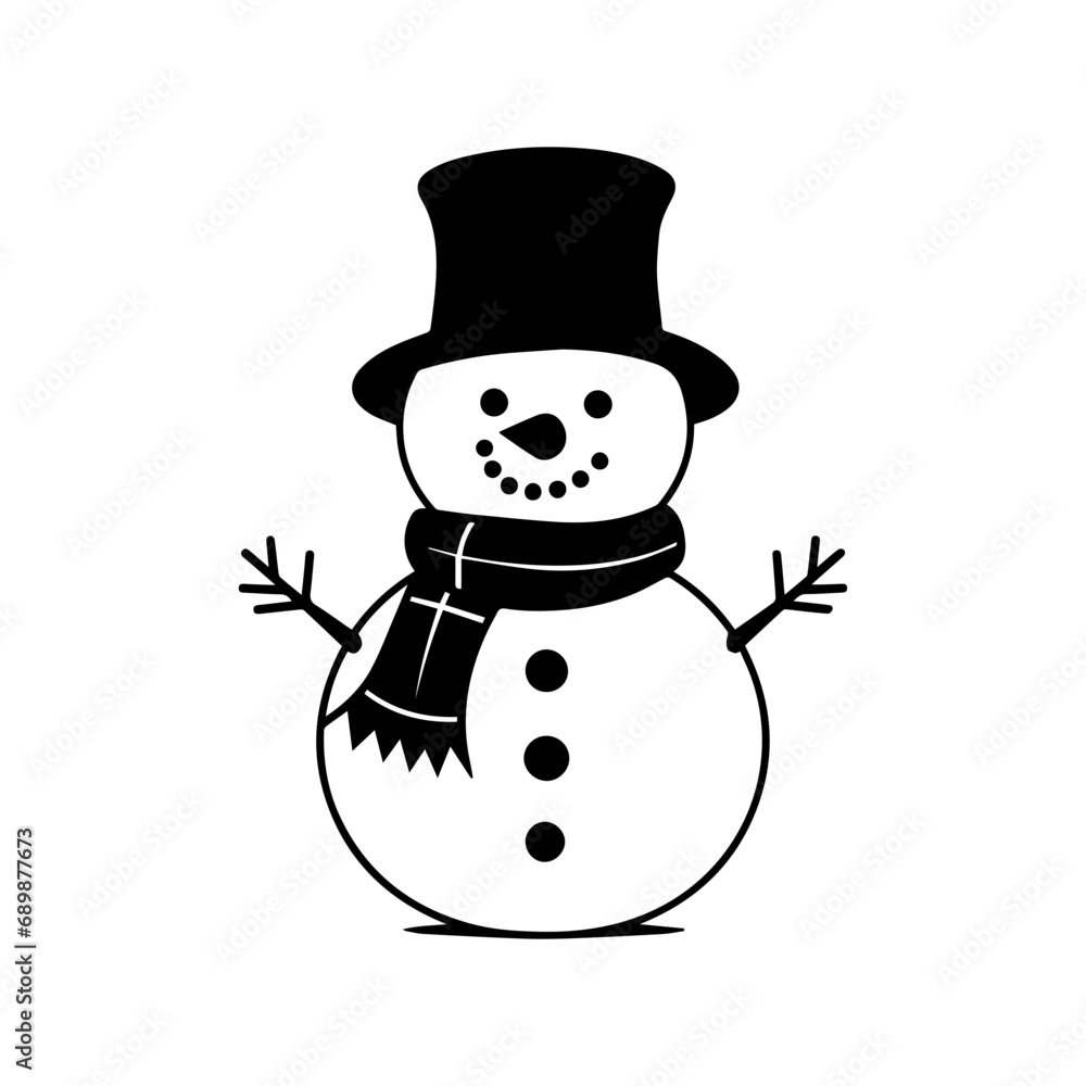 snowman icon. Vector concept illustration for design. snowman icon. Vector concept illustration for design.
