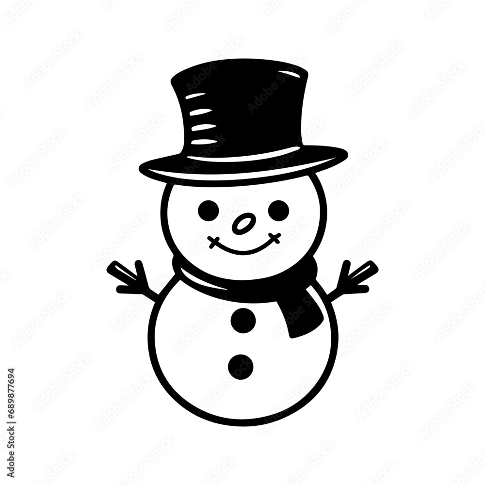 snowman icon. Vector concept illustration for design. snowman icon. Vector concept illustration for design.