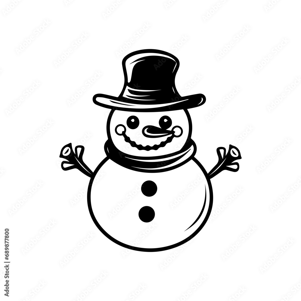 snowman icon. Vector concept illustration for design. snowman icon. Vector concept illustration for design.
