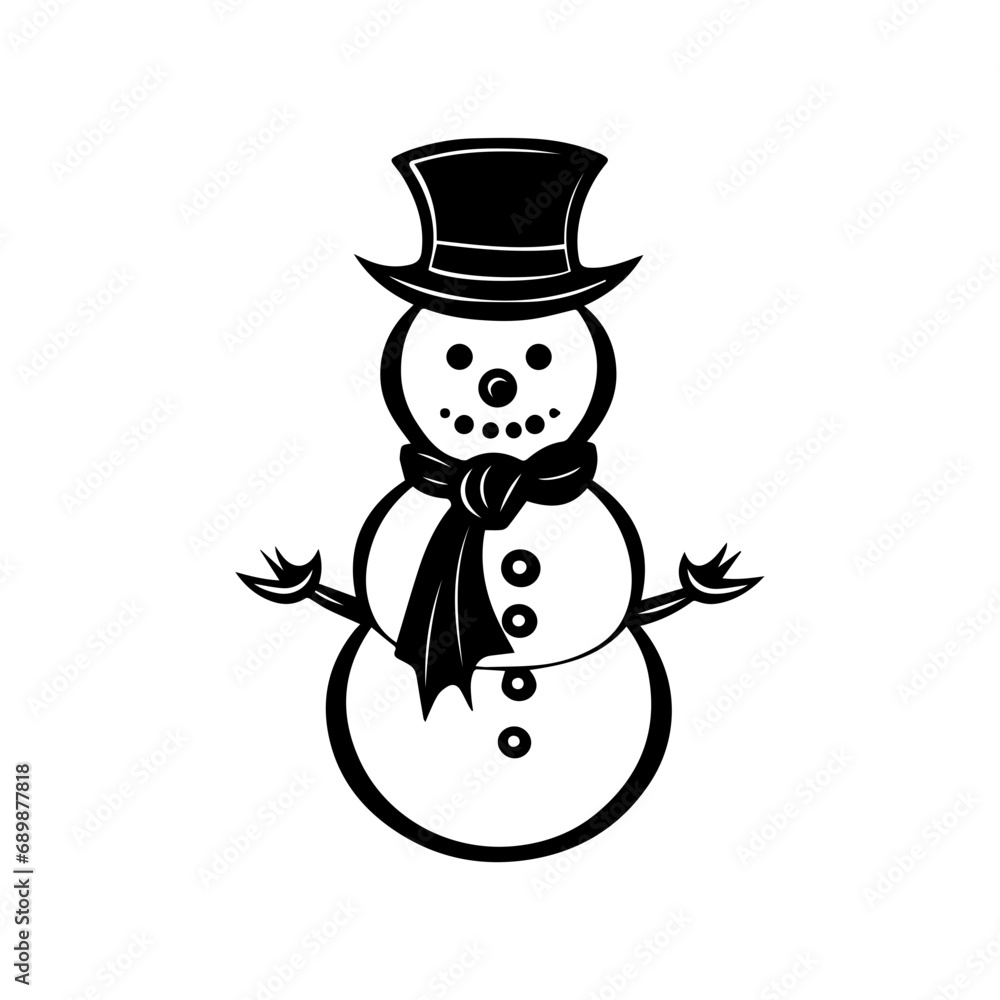 snowman icon. Vector concept illustration for design. snowman icon. Vector concept illustration for design.