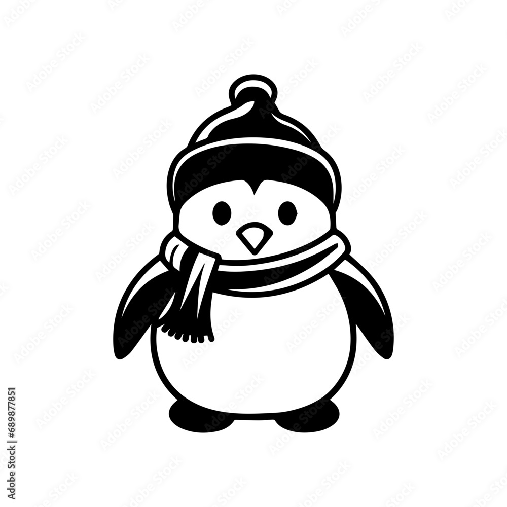 Fototapeta premium snowman icon. Vector concept illustration for design.