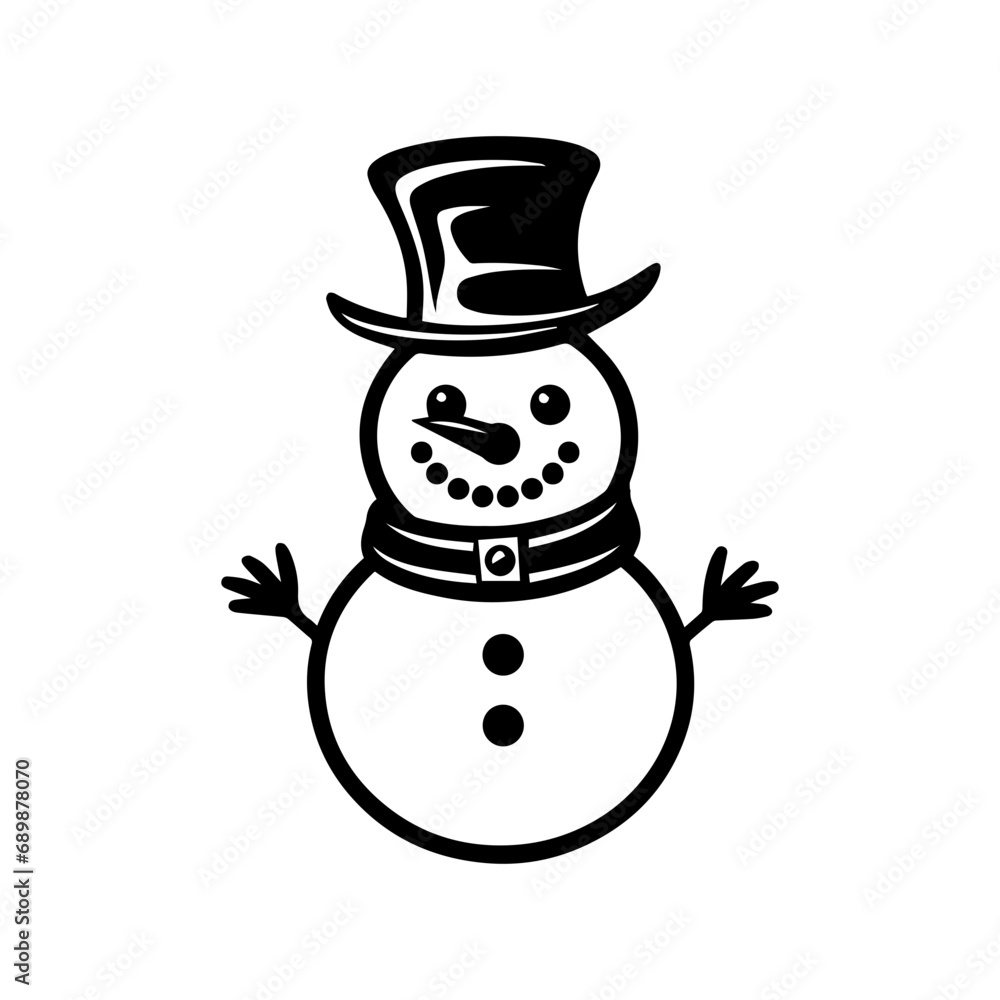 snowman icon. Vector concept illustration for design. snowman icon. Vector concept illustration for design.