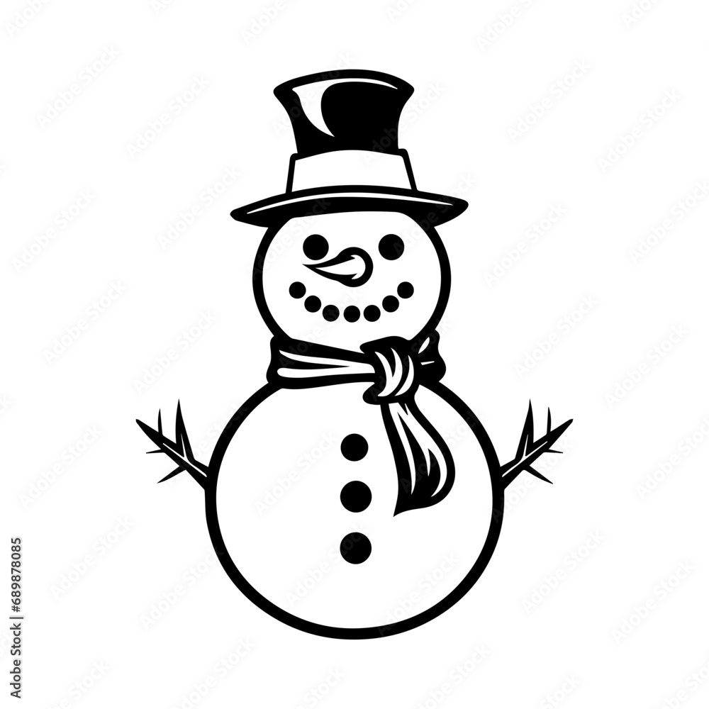snowman icon. Vector concept illustration for design. snowman icon. Vector concept illustration for design.
