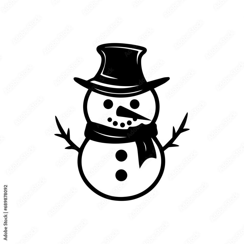 snowman icon. Vector concept illustration for design. snowman icon. Vector concept illustration for design.