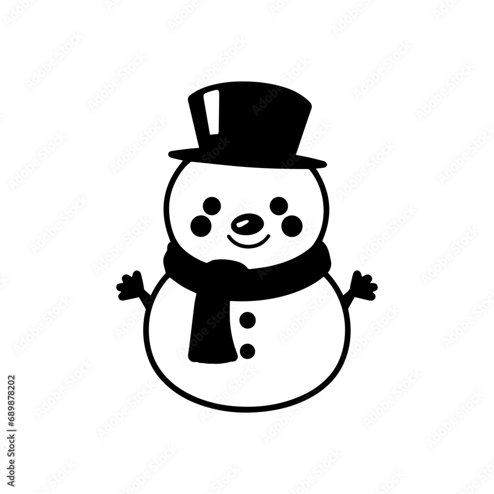 snowman icon. Vector concept illustration for design. snowman icon. Vector concept illustration for design.