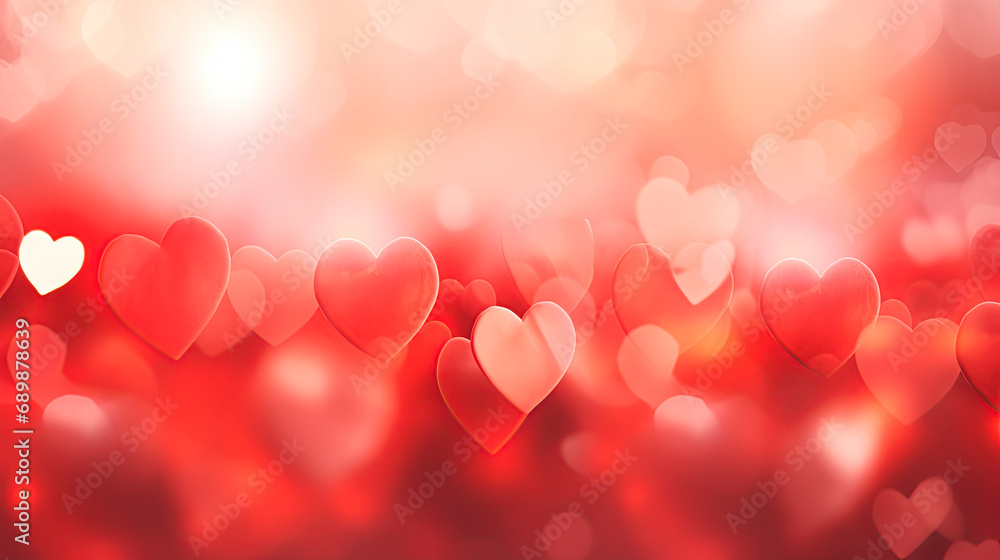Soft red heart shape bokeh background
Soft red heart shape bokeh background