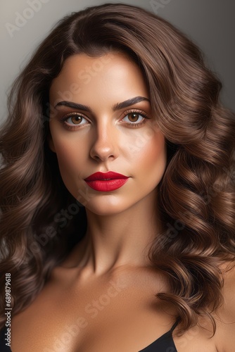 Wallpaper Mural a closeup photo portrait of a beautiful young girl model smiling Torontodigital.ca